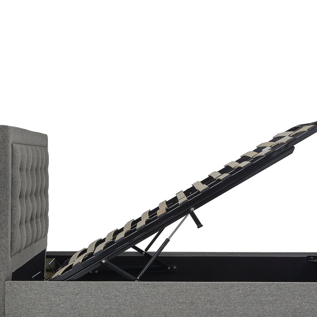 Cadre de lit coffre rembourré Ashley