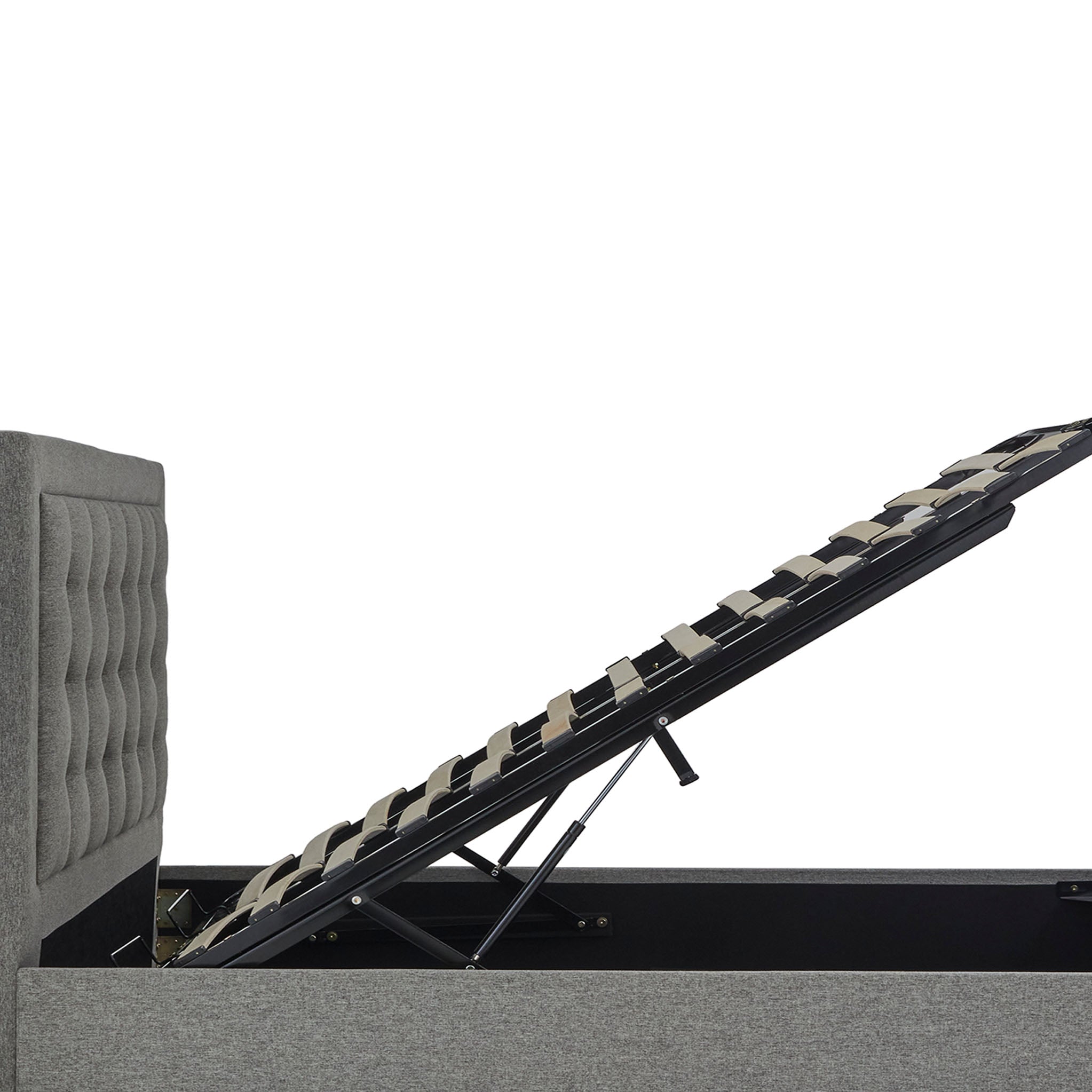 Cadre de lit coffre rembourré Ashley