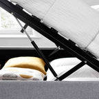 Cadre de lit coffre rembourré Ashley