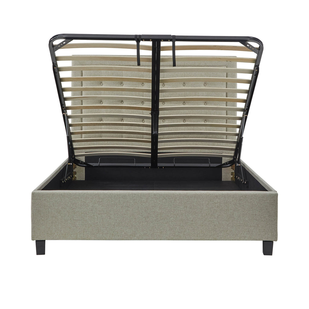 Cadre de lit coffre rembourré Ashley