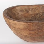 Athena Extra Large Oblong Black-Brown Reclaimed Wood Bowl - 26.0L x 10.0W x 7.0H