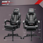 BOSSIN Racing Style Gaming Chair,300 lbs Big and Tall gamer chair High Back Computer Chair
