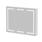 Bathroom Medicine Cabinet LED Mirror Anti-Fog 6000K Wall Cabinet White