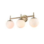 929 Lighting 3 Light Bathroom Vanity Fixture in Multiple Finishes with Opal Glass Shades