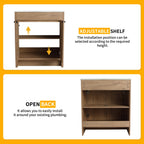 Beingnext 24/30/36 Bathroom Vanity with Sink, Freestanding Bathroom Vanity with Soft Close Door and Adjustable Shelf