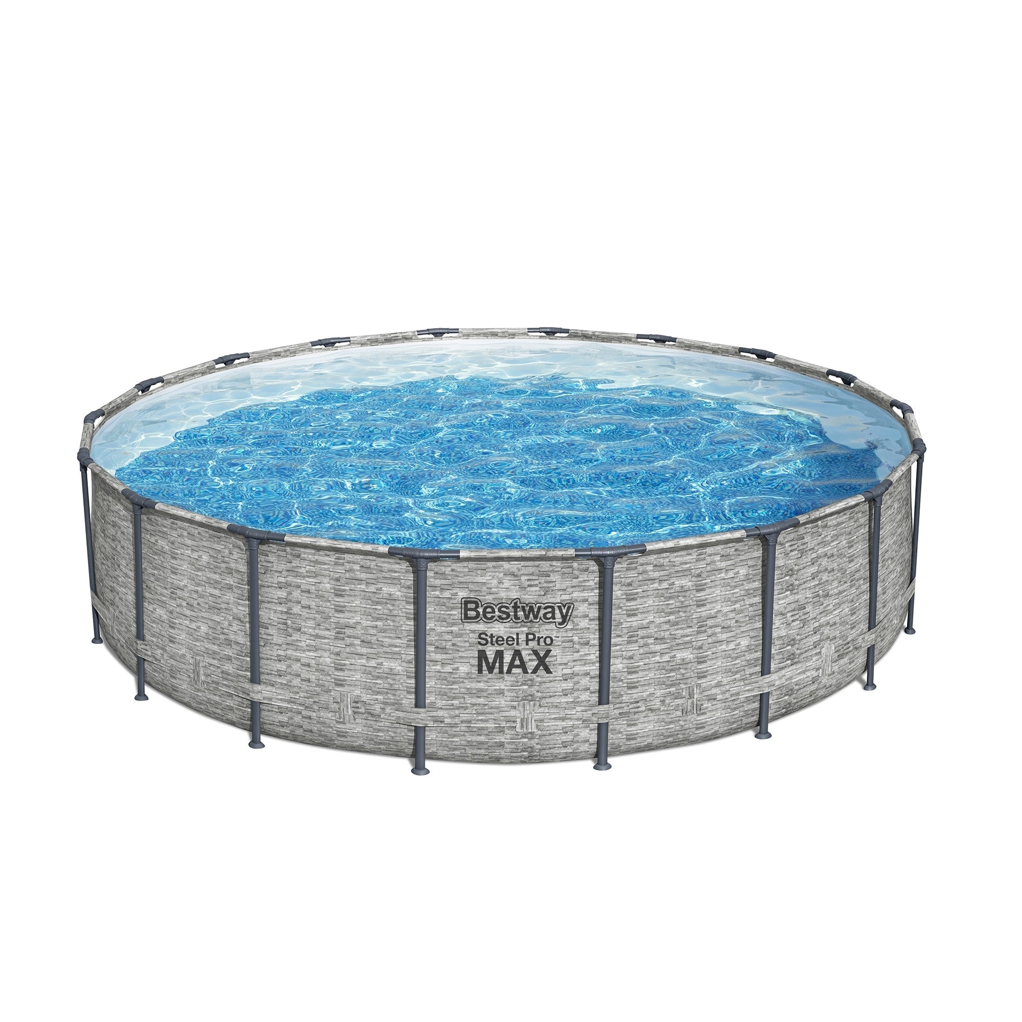 Bestway Steel Pro MAX Round Above Ground Swimming Pool with Pump & Cover