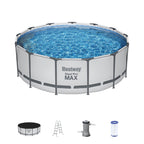 Bestway Steel Pro MAX Round Above Ground Swimming Pool with Pump & Cover