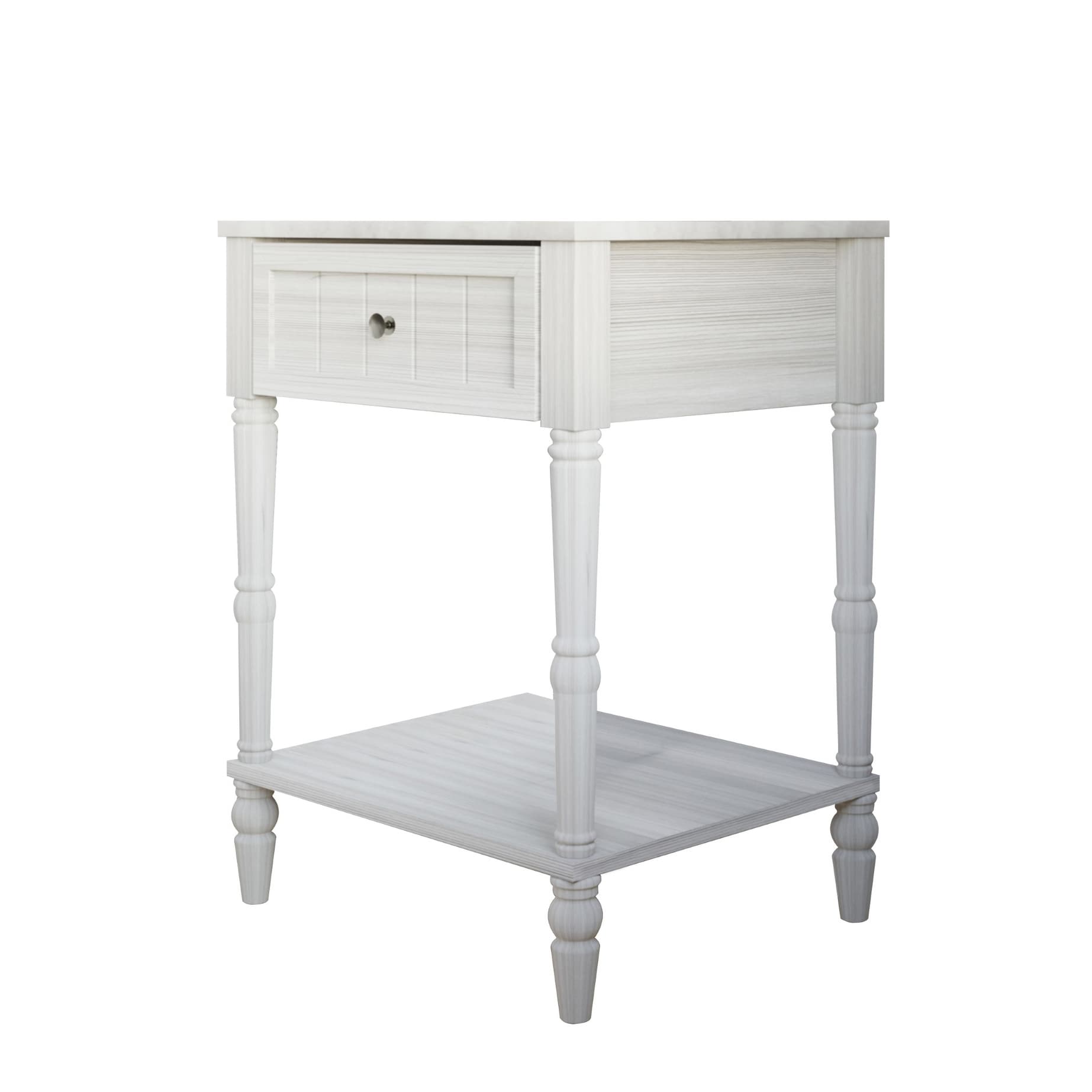 Billy Upholstered Panel Bed with 2 Nightstand