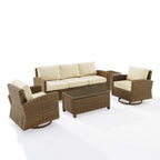 Crosley Bradenton 5Pc Swivel Rocker And Sofa Set