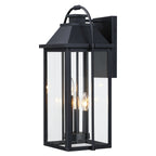 Brits Black Outdoor Wall Lantern Sconce Light