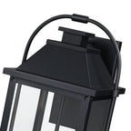 Brits Black Outdoor Wall Lantern Sconce Light