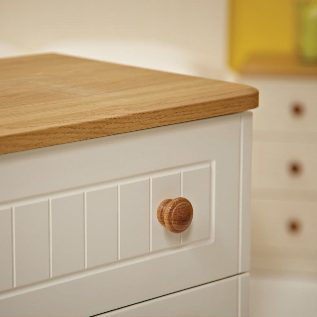 Commode profonde Brixham crème à 3 tiroirs