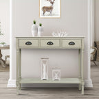 Burlington Wood 3-drawer Console Hallway Table