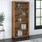 Bush Furniture Somerset Tall 5 Shelf Bookcase with Adjustable Shelves