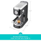 CASABREWS CM5418 Espresso Machine 20 Bar with Milk Frothing Steam Wand