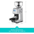 CASABREWS Tornado Electric Coffee Grinder Conical Burr Silver - N/A