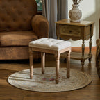 CO-Z French Vintage Upholstered Foot Stool and Vanity Stool