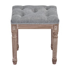 CO-Z French Vintage Upholstered Foot Stool and Vanity Stool