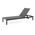 Cape Coral Outdoor Aluminum Chaise Lounge (Set of 2) by Christopher Knight Home - 77.56 D x 25.20 W x 11.80 H