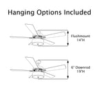 52 Carbon Loft Brushed Metal Farmhouse LED Ceiling Fan