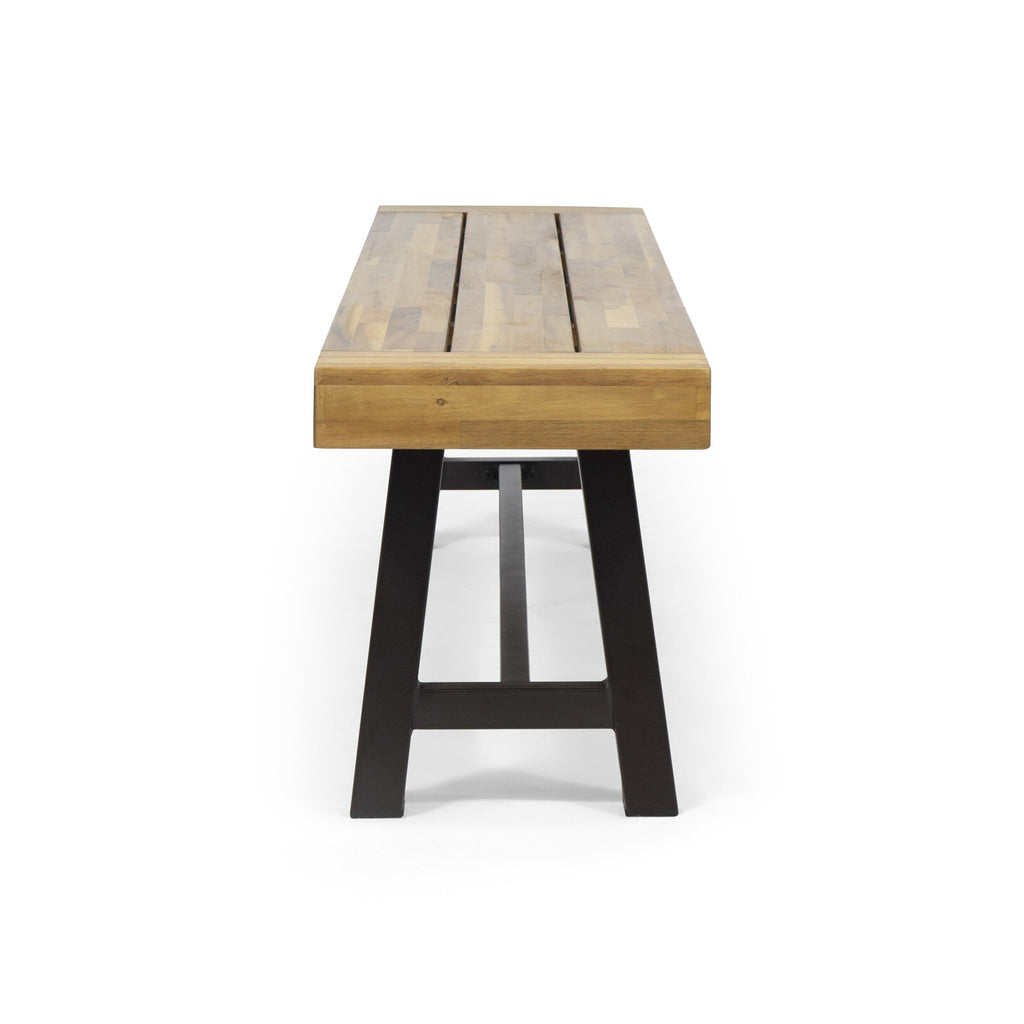 Carlisle Acacia Wood Outdoor Bench by Christopher Knight Home