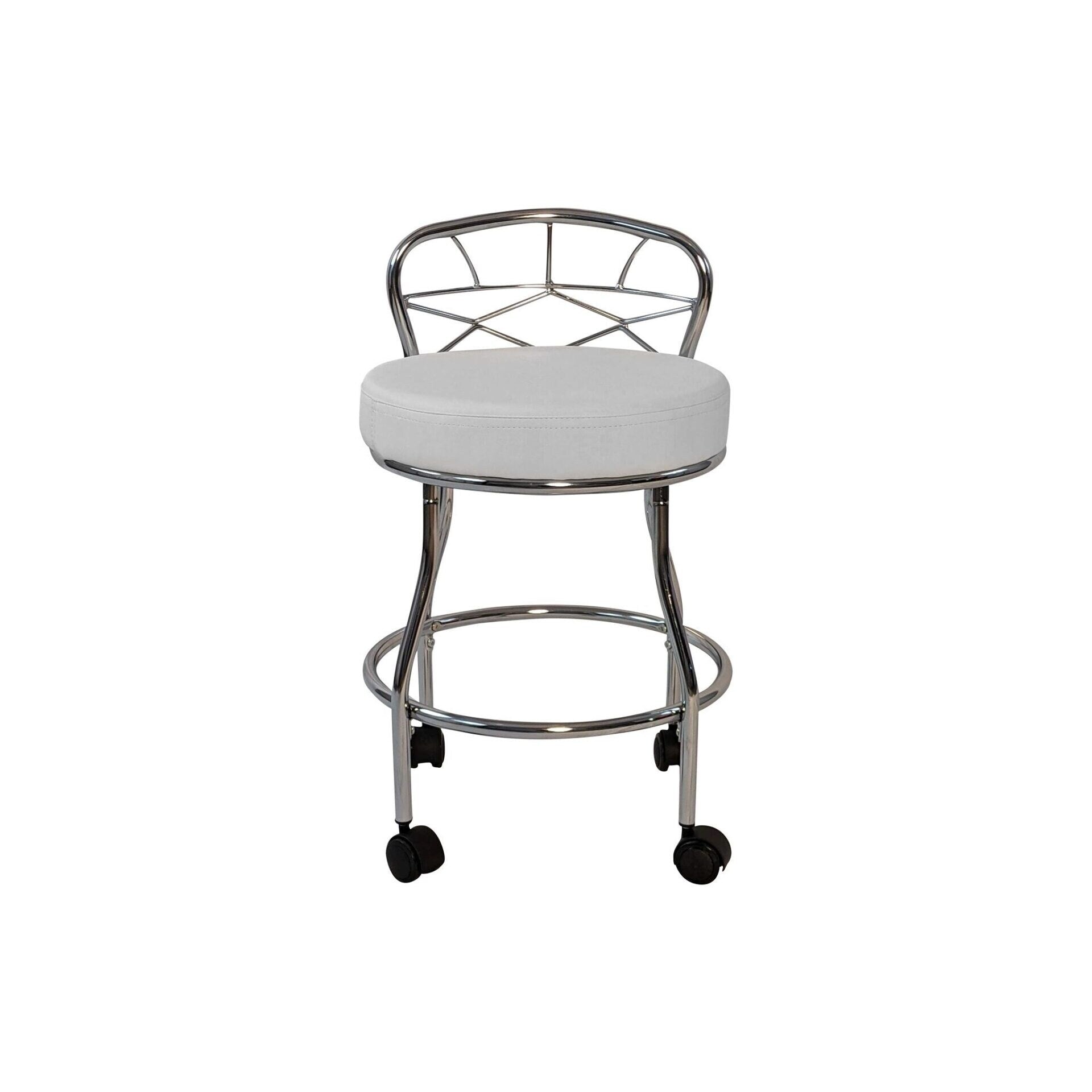 Carolina Living Diana X-Back Vanity Stool with Casters