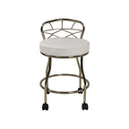Carolina Living Diana X-Back Vanity Stool with Casters