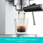 CASABREWS CM5418Basic 20-Bar Espresso Machine W/ Milk Frothing for Home
