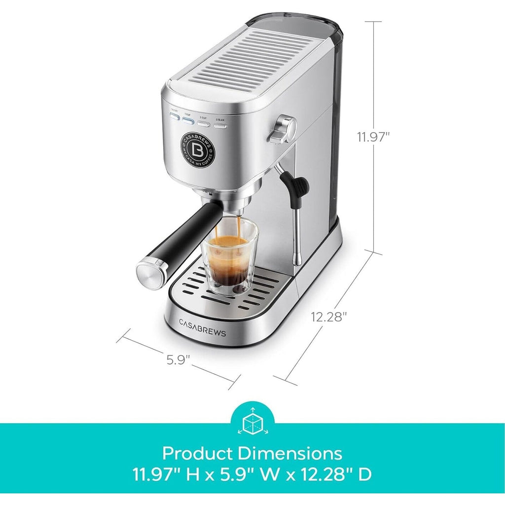 CASABREWS CM5418Basic 20-Bar Espresso Machine W/ Milk Frothing for Home