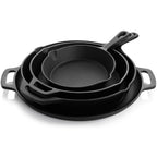 Cast Iron Pre Seasoned Skillet and Accessories 12 Piece Set