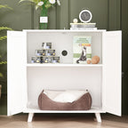 Cat Litter Box Enclosure Cat House Side Table Door Cabinet Bookcase
