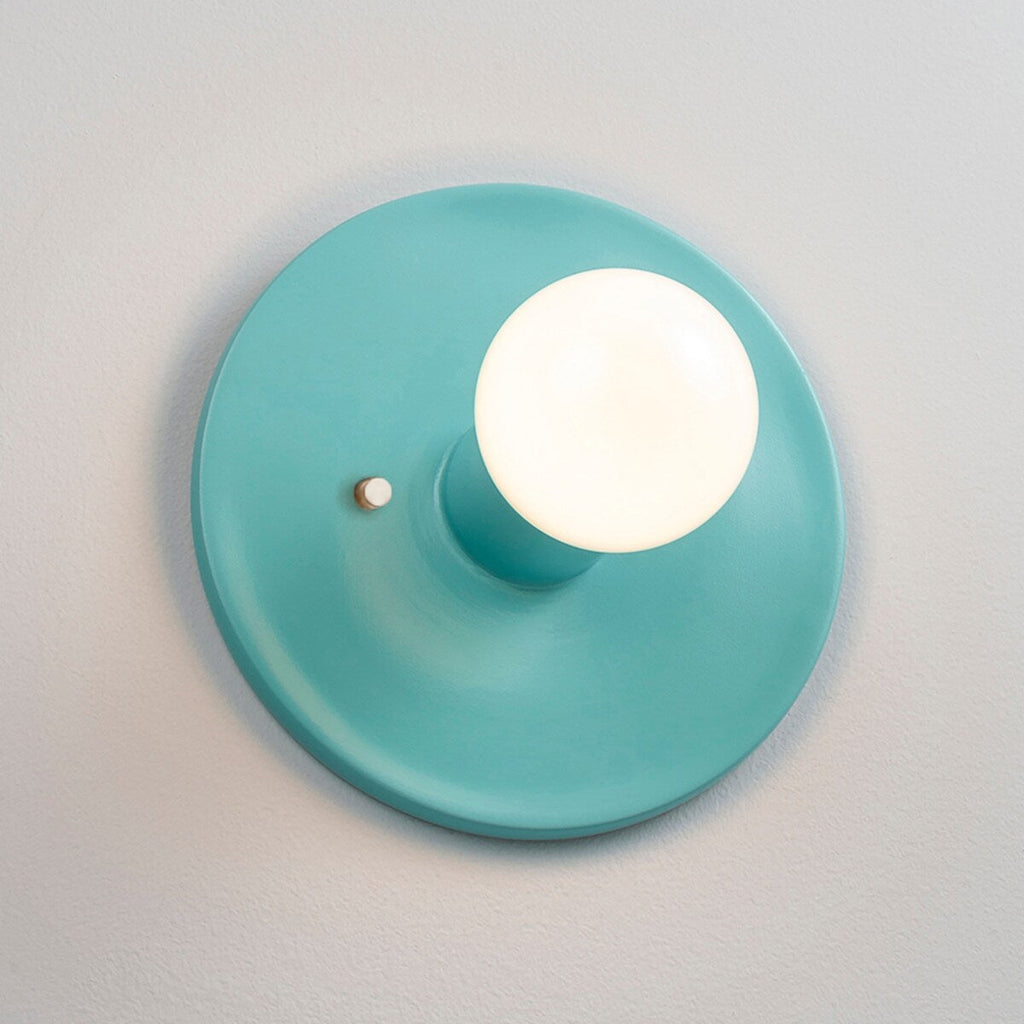 Ceramic Discus Wall Sconce