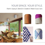 Ceramic Hourglass Flush-Mount