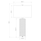 Ceramic USB Table Lamp Set