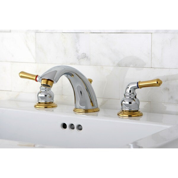 Chrome/ Polished Brass Widespread Bathroom Faucet