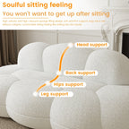 Cloud Shaped Couches for Living Room, Modern Comfy Compressed Sofa, Cloud Shaped Leisure Sofa for Bedroom, Apartment