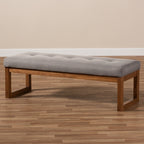 Contemporary Fabric Upholstered Bench by Baxton Studio