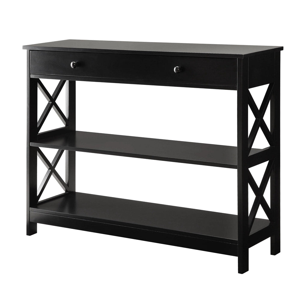 Convenience Concepts Oxford 1 Drawer Console Table with Shelves