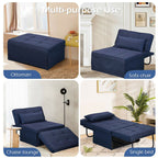 Convertible Sofa Bed Sleeper Sofa Chair Couch Folding Ottoman Recliner Chairs for Living Room