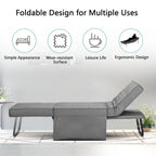Convertible Sofa Bed Sleeper Sofa Chair Couch Folding Ottoman Recliner Chairs for Living Room