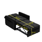 Convertible Sofa Bed with Adjustable Back and Wheel