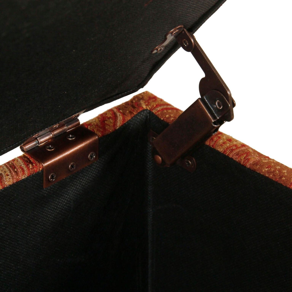 Copper Grove Muscari Upholstered Storage Bench with Nailhead Trim