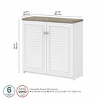 Fairview Storage Cabinet with Doors and Shelves by Bush Furniture - 31.73L x 12.76W x 30.71H