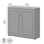 Fairview Storage Cabinet with Doors and Shelves by Bush Furniture - 31.73L x 12.76W x 30.71H
