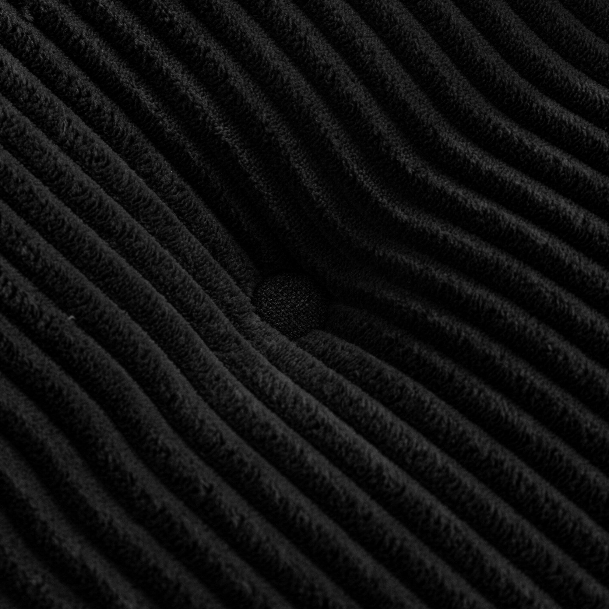 Corduroy Upholstered Memory Foam Sofa With Ottoman Upholstered Bean Bag Couch - 48.4Lx67.7Wx24.4H