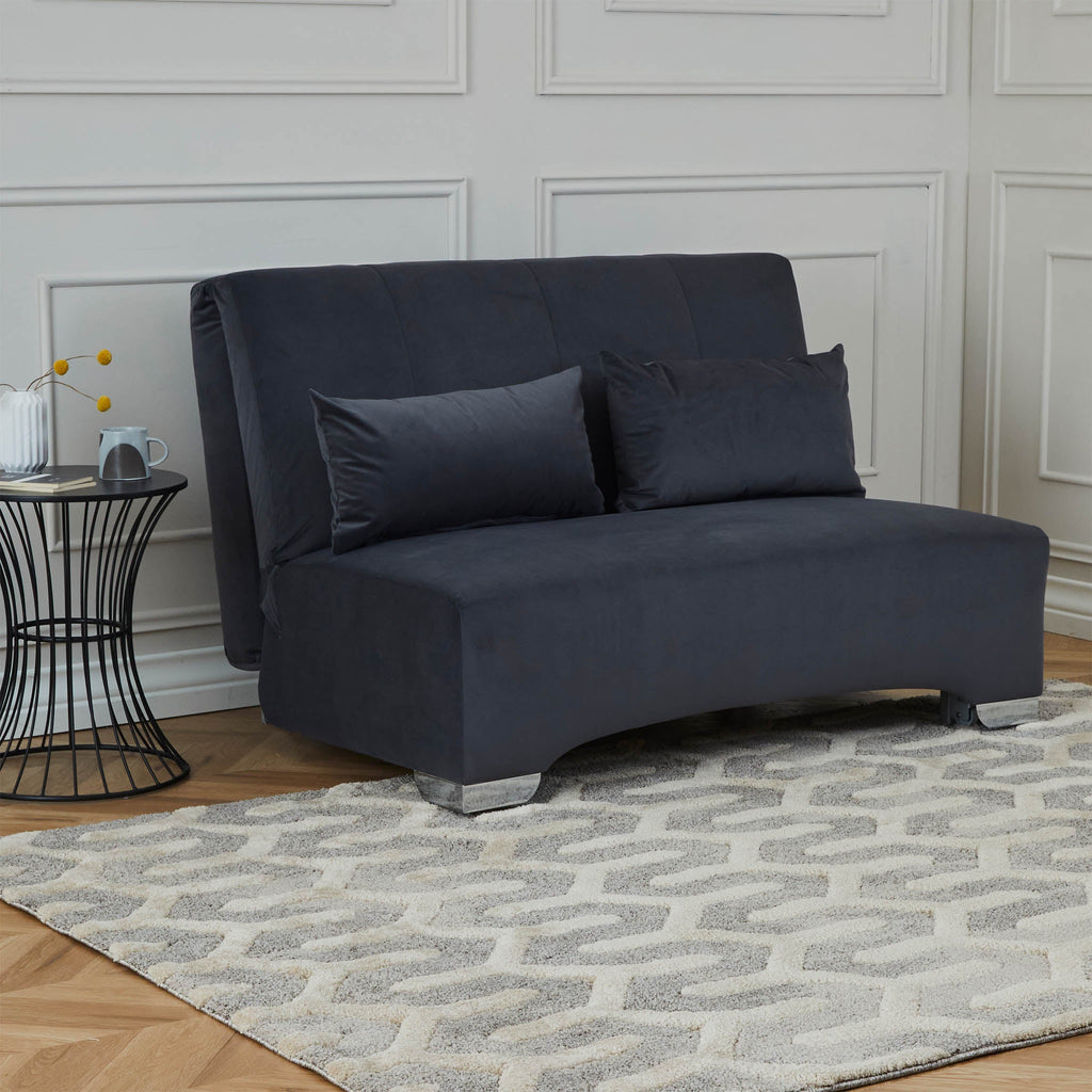 Canapé-lit en velours Cortez