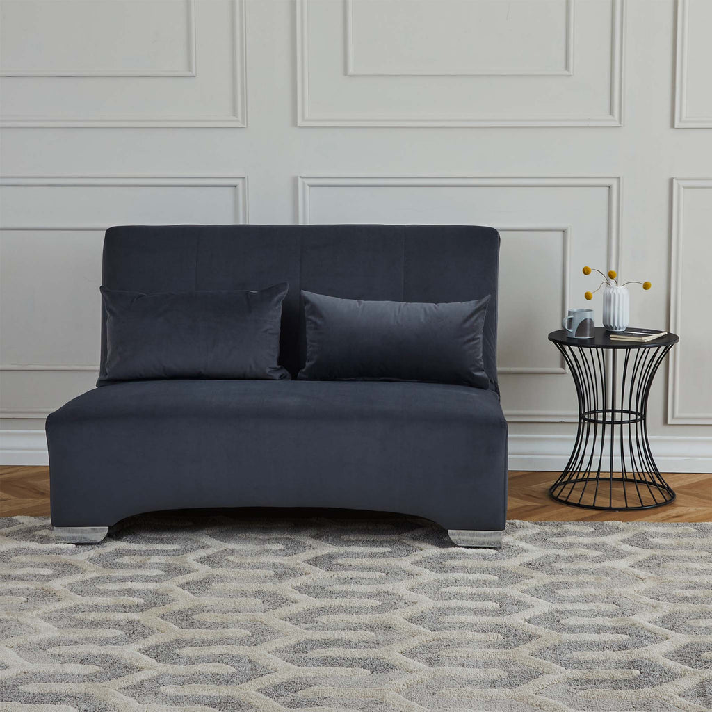 Canapé-lit en velours Cortez