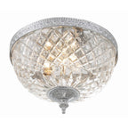 Crystorama 2 Light Crystal Flush Mount - 10W x 8H x 10D