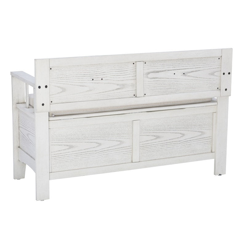 Dahlia Wood Flip Top Storage Entryway Bench