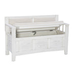 Dahlia Wood Flip Top Storage Entryway Bench